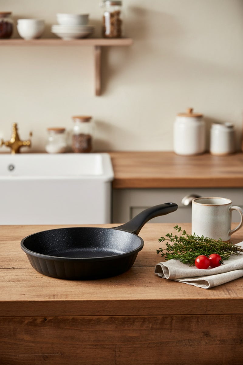 Bernardo Olimpos Granite 2-Piece Pan Set Black 20-24 cm (Made in Turkey) - Image 2